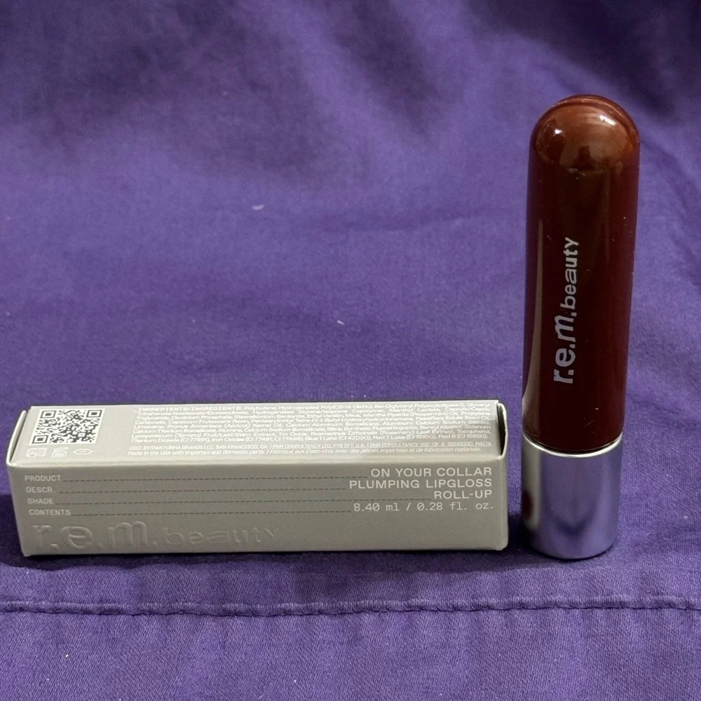 REM Beauty Plumping Lip Gloss in Shade Roll-Up